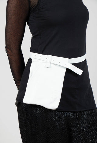 Trouser Detail Bag in White