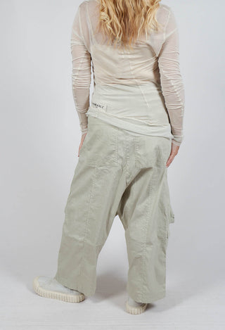 Trousers with Bleached Stitching in Eraser