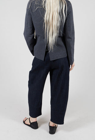 Trousers with Elasticated Waist in Blue