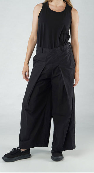 PRE-ORDER - Trousers with Oversized Pleats in Grey (Pictured in Black)