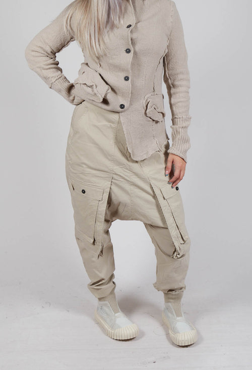 Trousers with Statement Pockets in Eraser