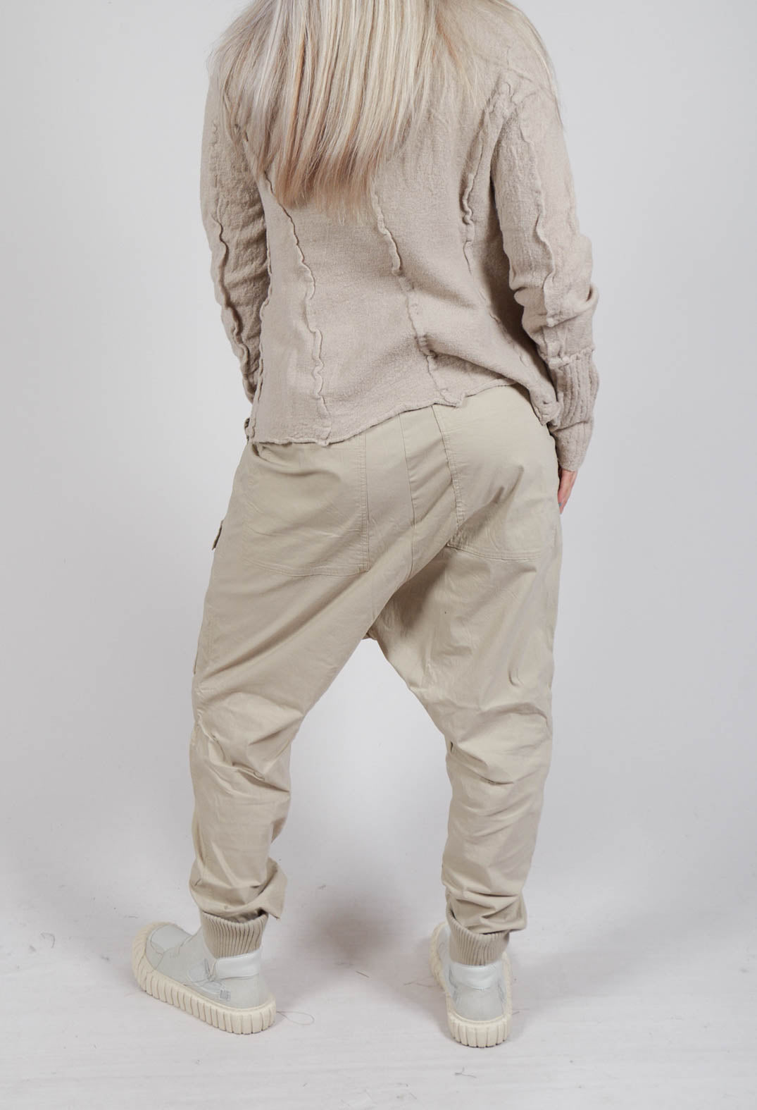 Trousers with Statement Pockets in Eraser