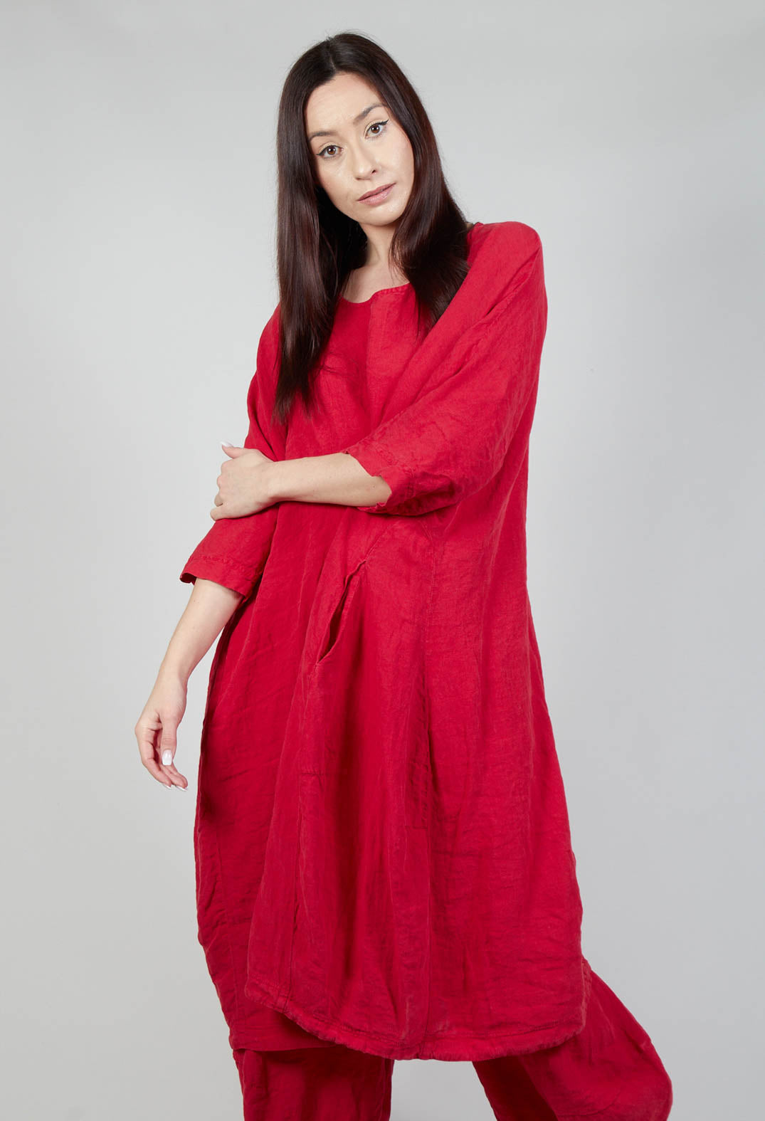 Linen tulip dress hotsell