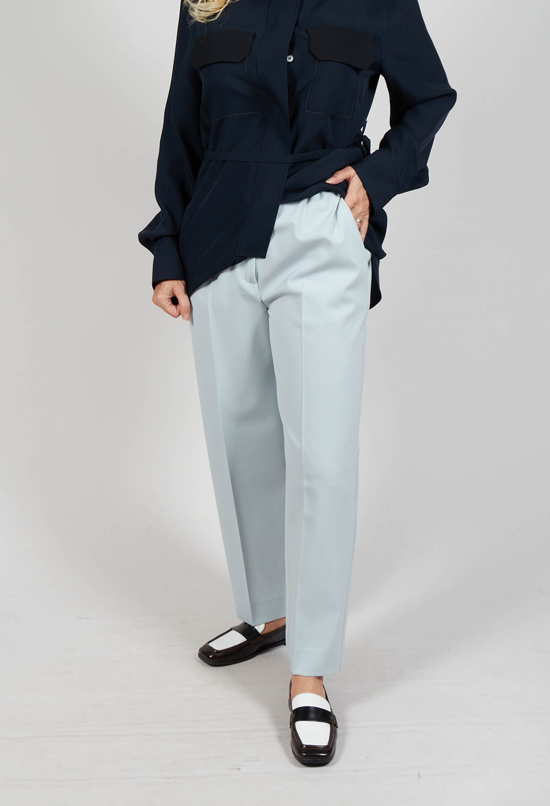 Twill Trousers in Blue