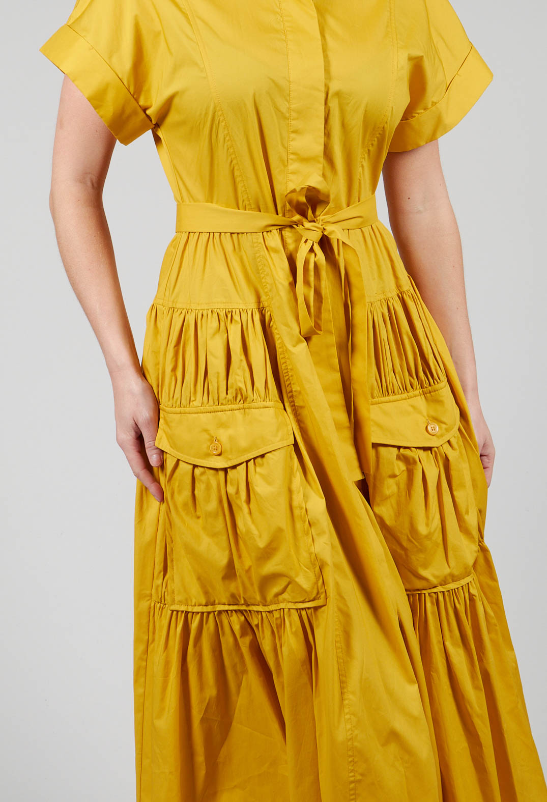 Utility Dress in Mustard