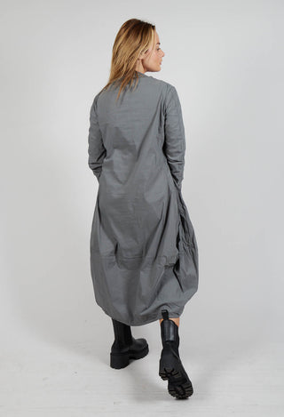 Utility Dress with Long Sleeves in Rock