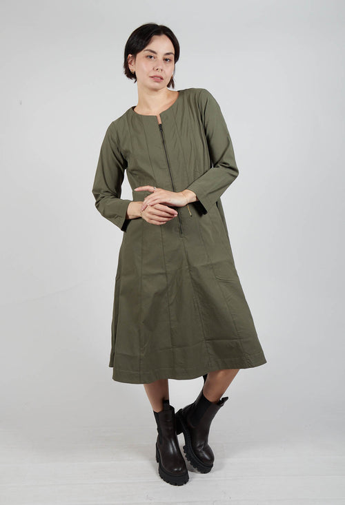 Utility Style Dress in Khaki