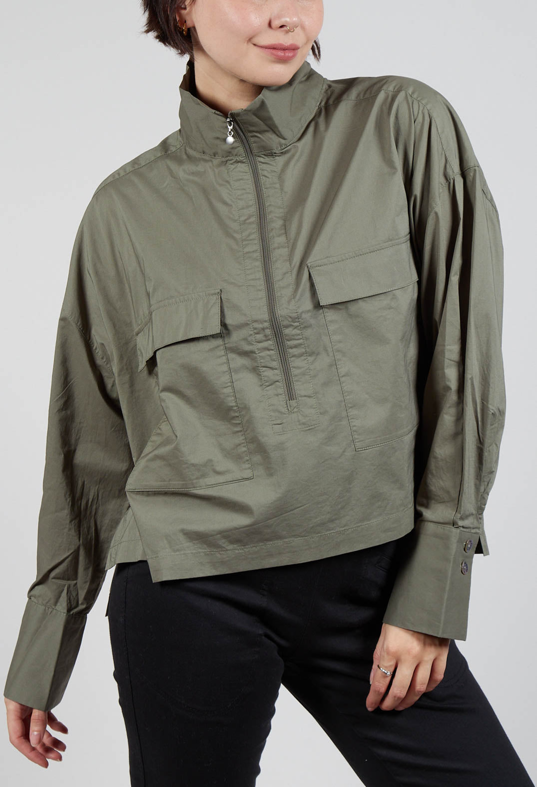 Utility Style Jacket in Khaki