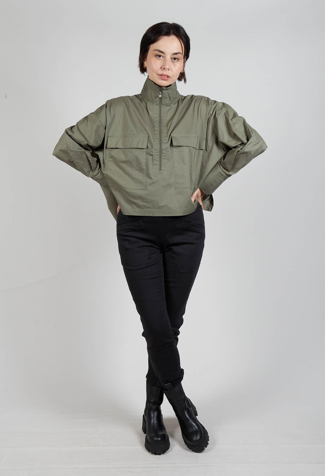 Utility Style Jacket in Khaki