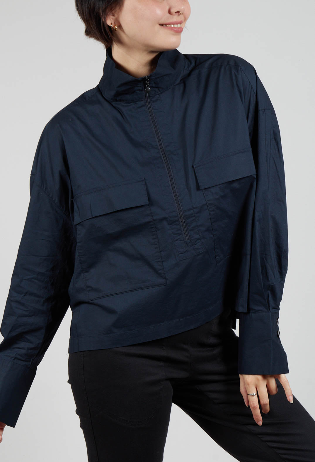 Utility Style Jacket in Navy