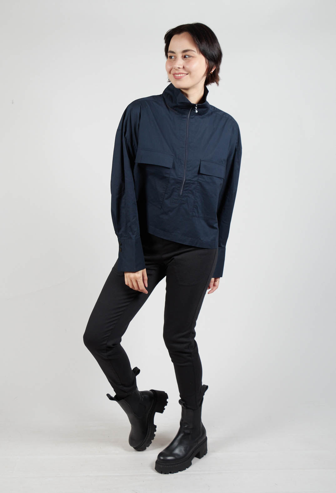 Utility Style Jacket in Navy