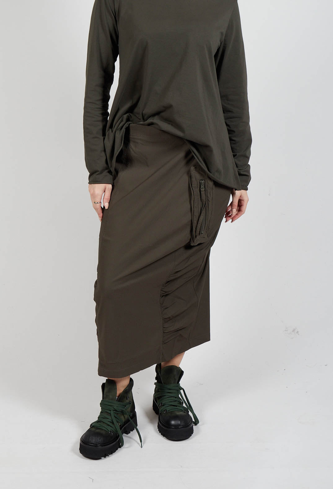 Utility Style Pencil Skirt in Jungle