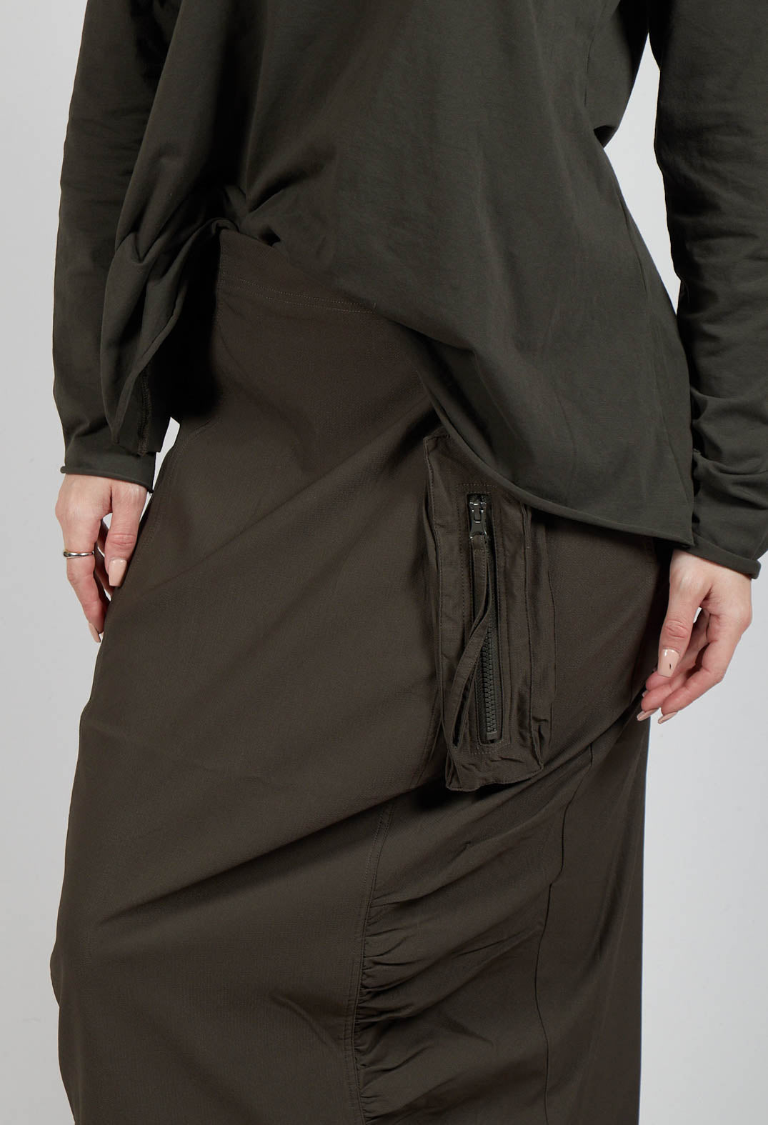 Utility Style Pencil Skirt in Jungle