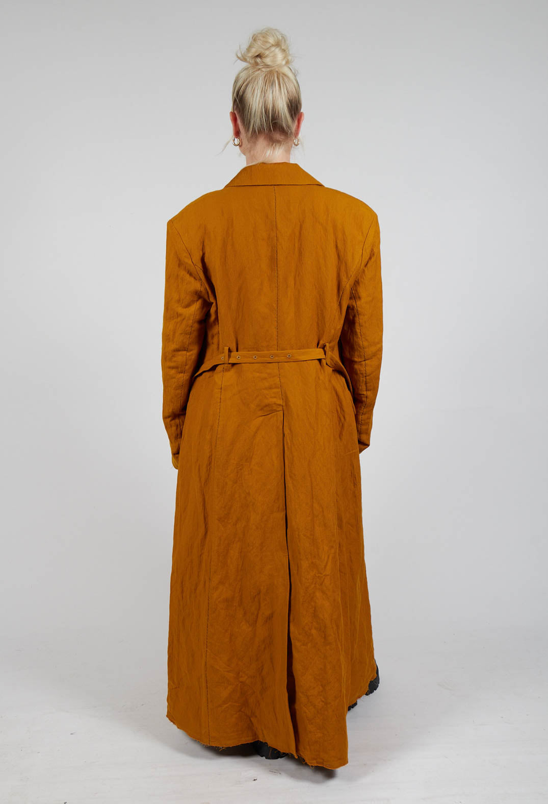 Utility Trench Coat in Tumeric