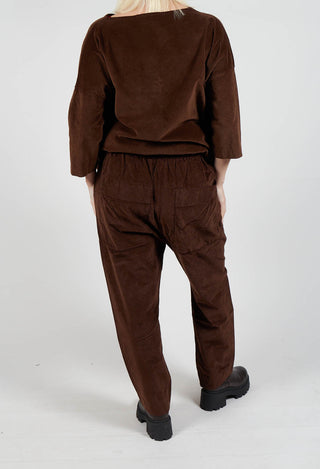 Velevt Braghe Trousers in Coffee