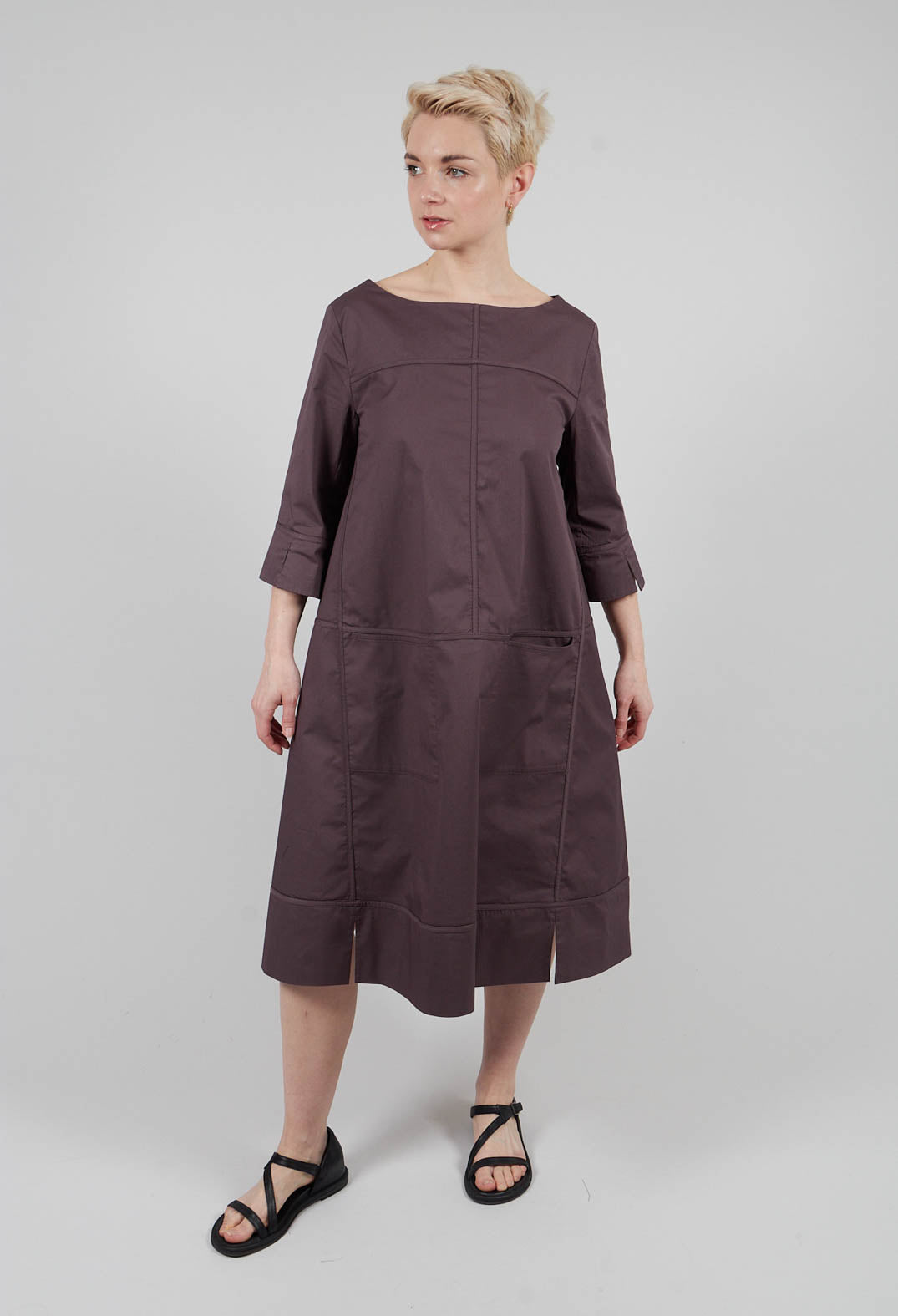 Velia Dress in Brown