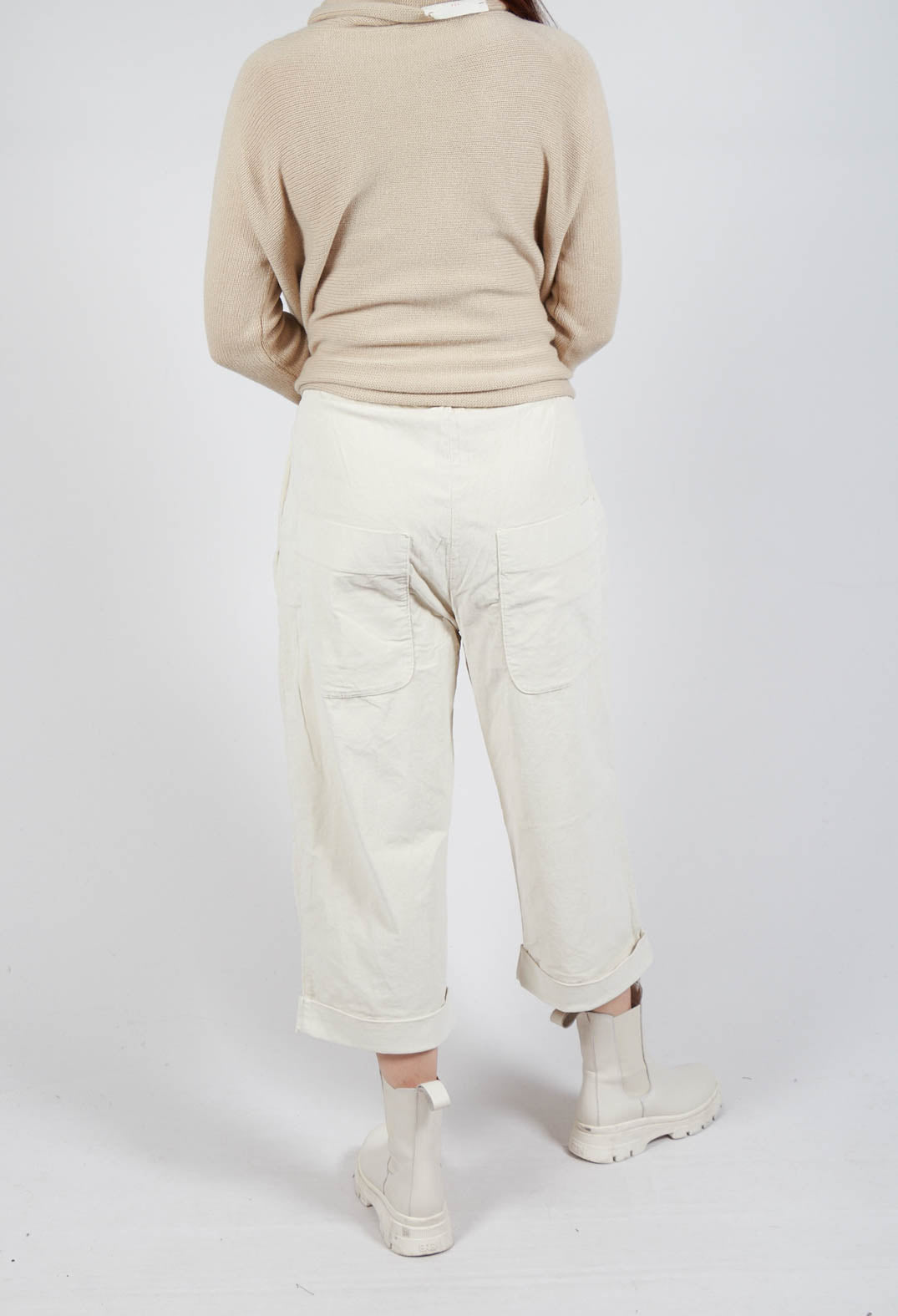 Velvet Bragoni Trouser in Off White