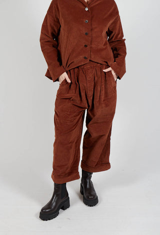 Velvet Bragoni Trouser in Rust