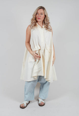 Verodense Sleeveless Jacket in Schnee