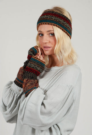 Vibrant Wool Armwarmers in Taupe