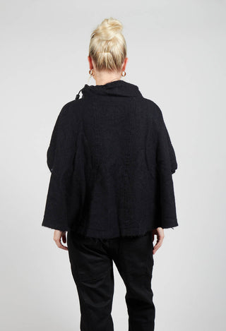 Virgin Wool Top in Black