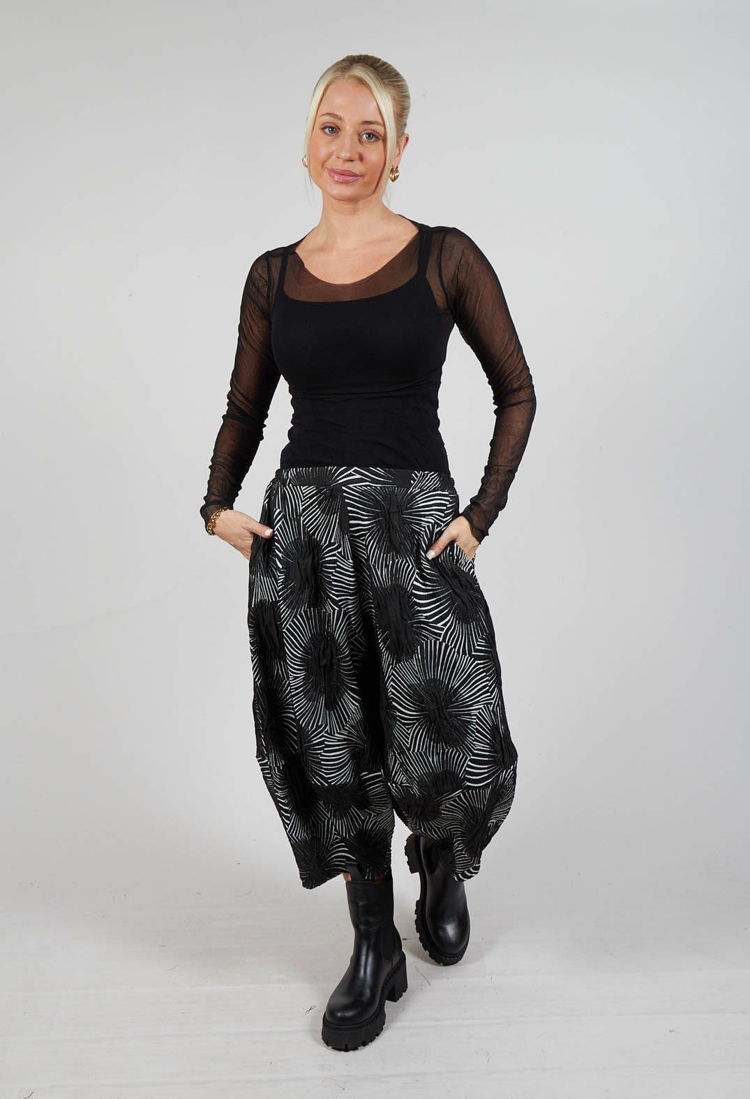 Voca Trousers in Black and White