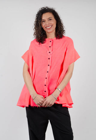 Voile Shirt in Coral