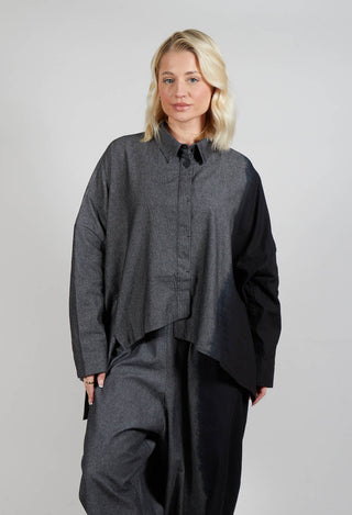 Wide Fit Shirt in Dark Grey