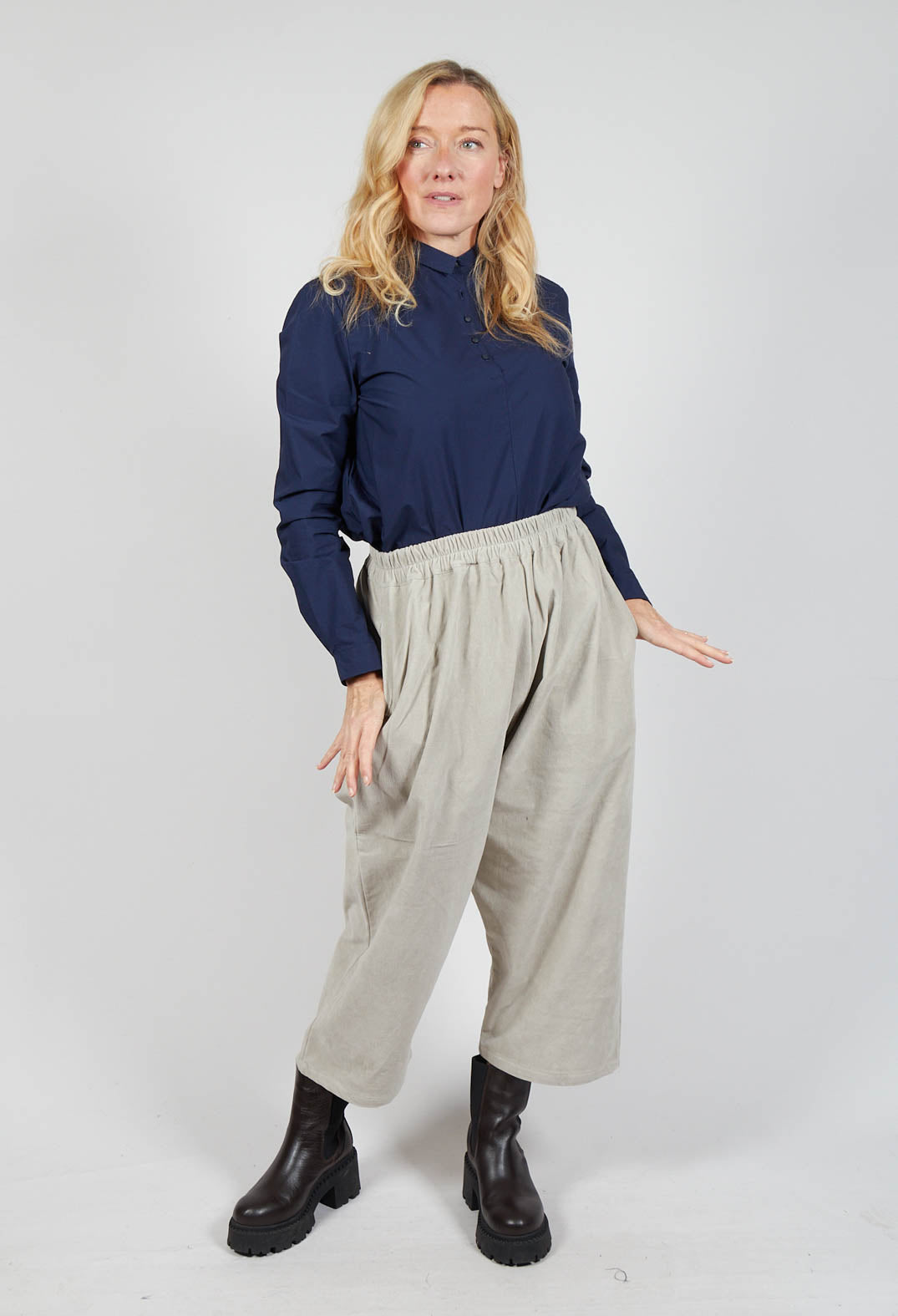 Wide Leg Culottes in Sand