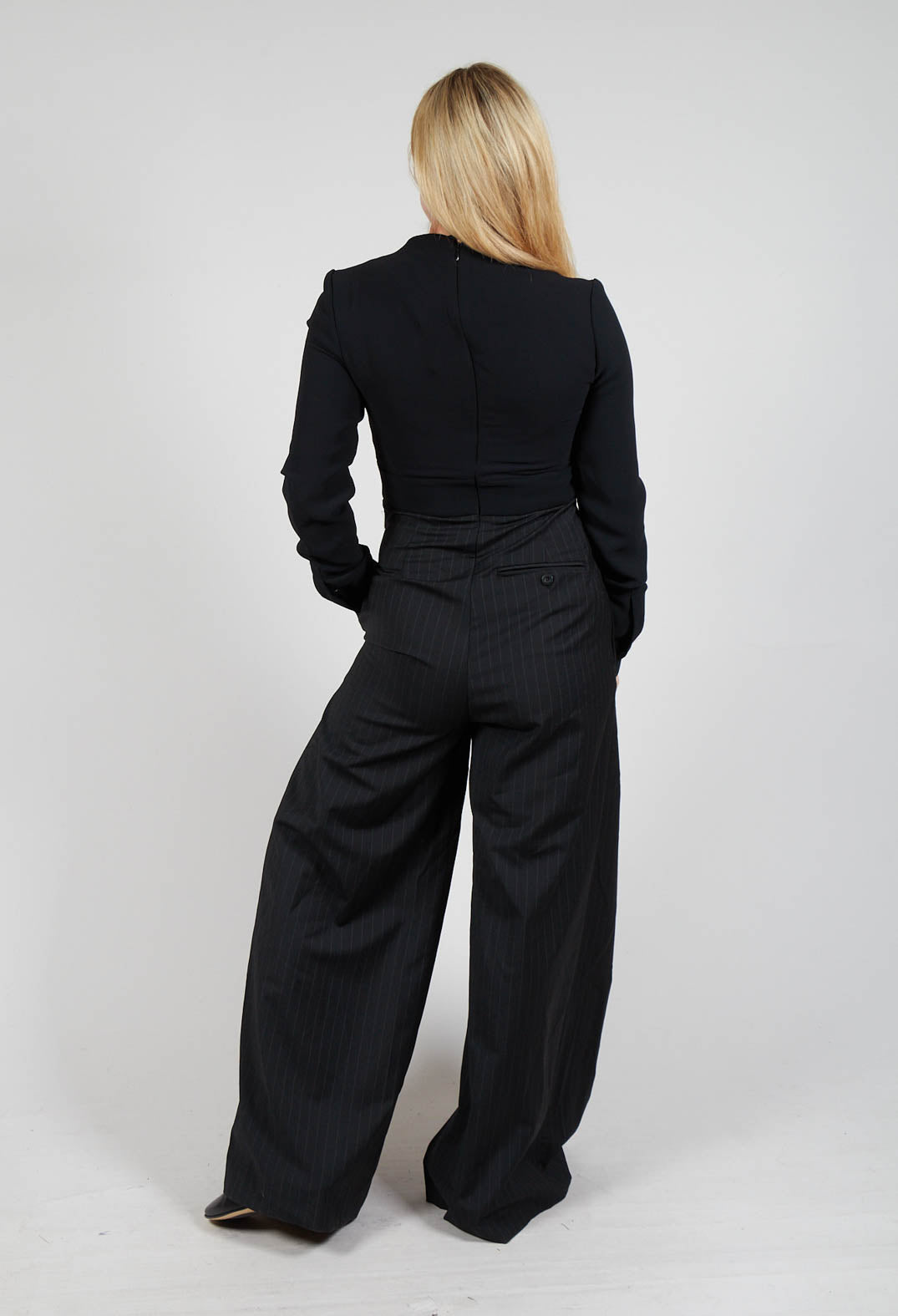 Wide Leg Jumpsuit in Nero