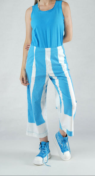 PRE-ORDER - Wide Leg Pull On Trousers in Malibu Print