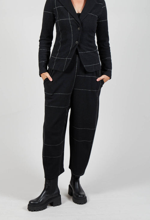 Wide Leg Trouser in Macro Check