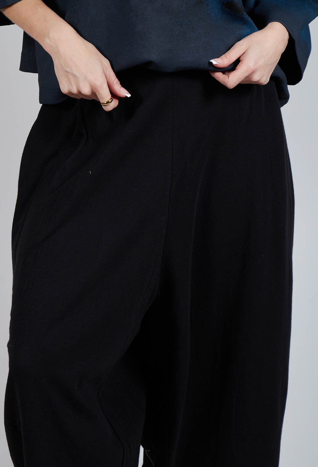 Wide Leg Trousers in Black