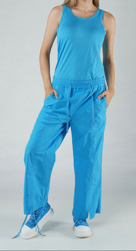 PRE-ORDER - Wide Leg Trousers in Aqua (Pictured in Malibu)