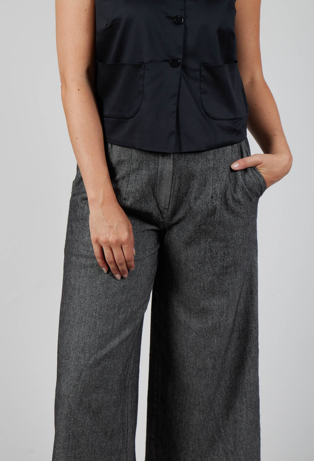 Wide Leg Trousers in Vide