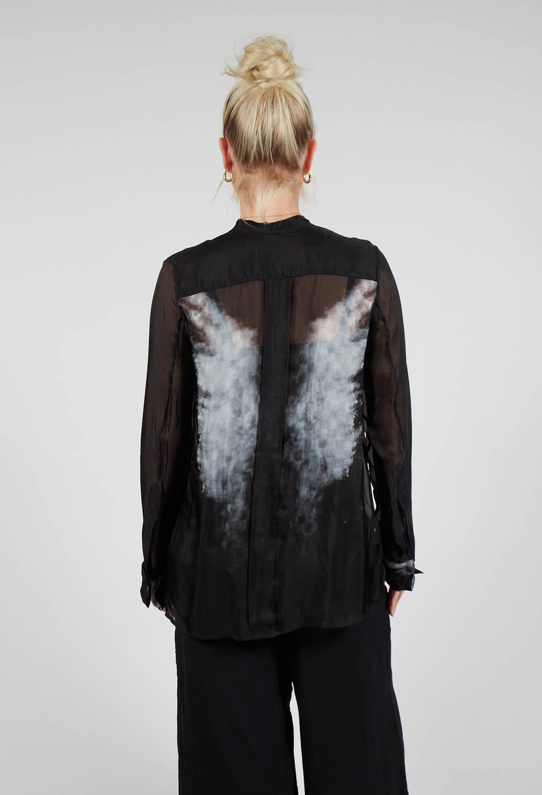 Wings Shirt in Pixel Black