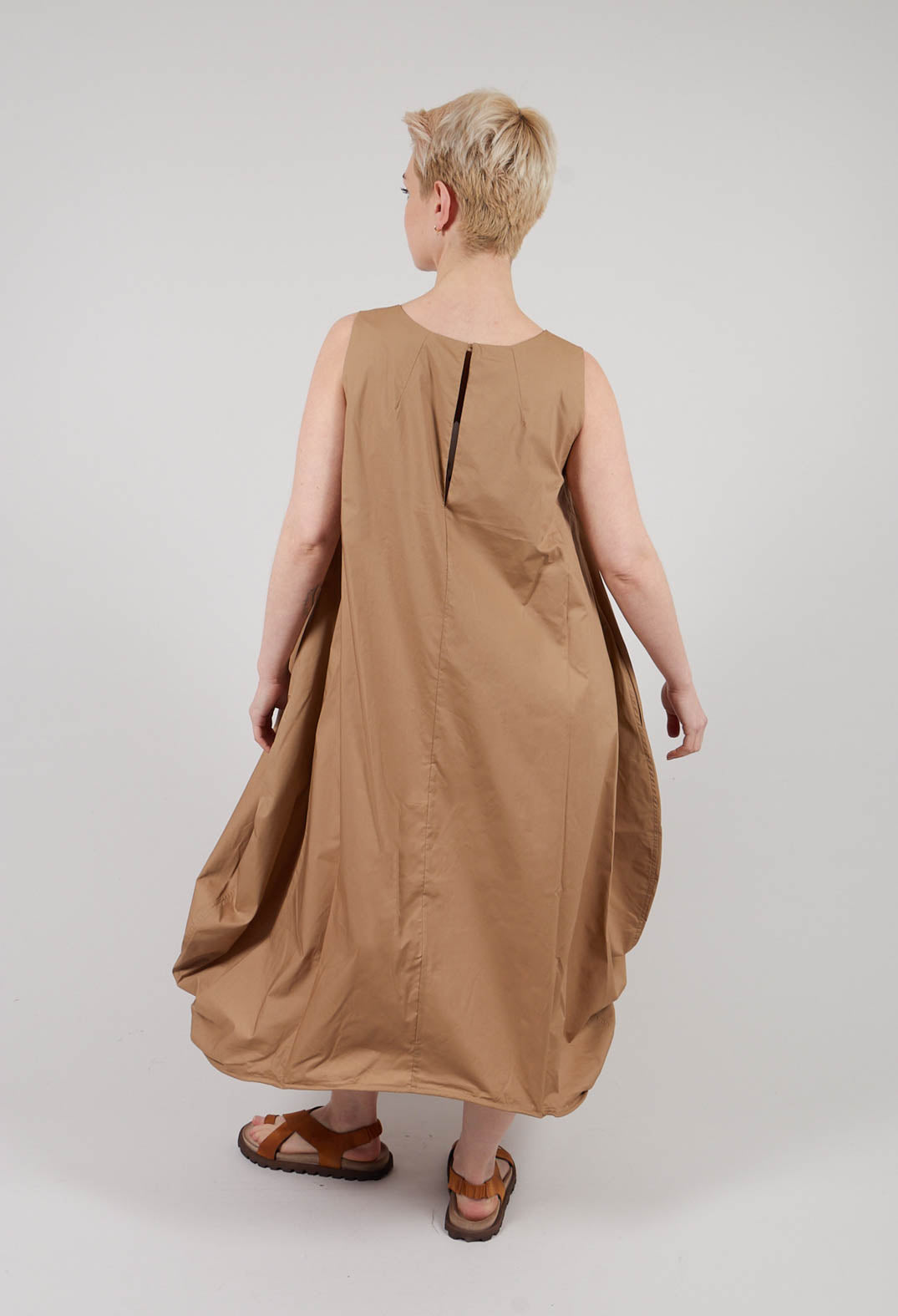 Wire Hem Dress in Sudan