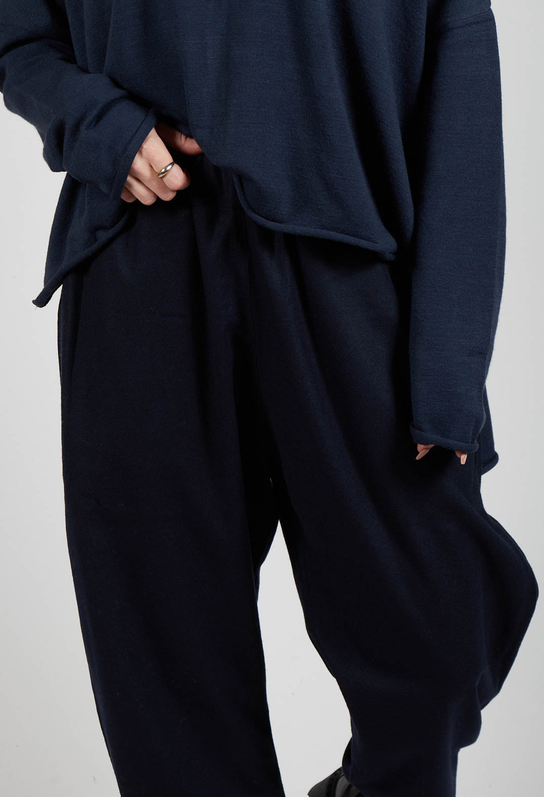 Wok Ojo Trousers in Ink Blue