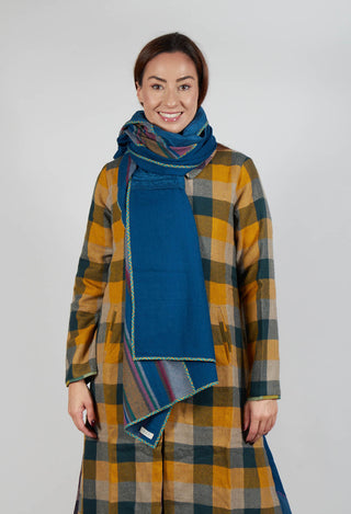 Wool Stole in Blue