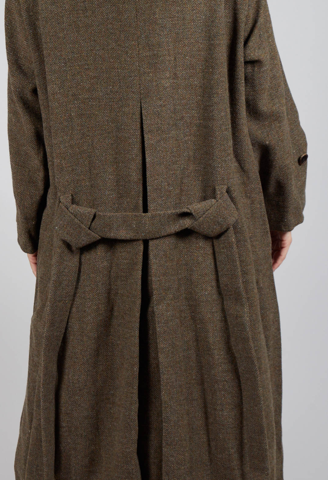 Wool Trench Coat in Grey