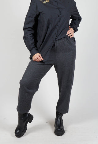 Woolen Trousers in Anthracite Grey