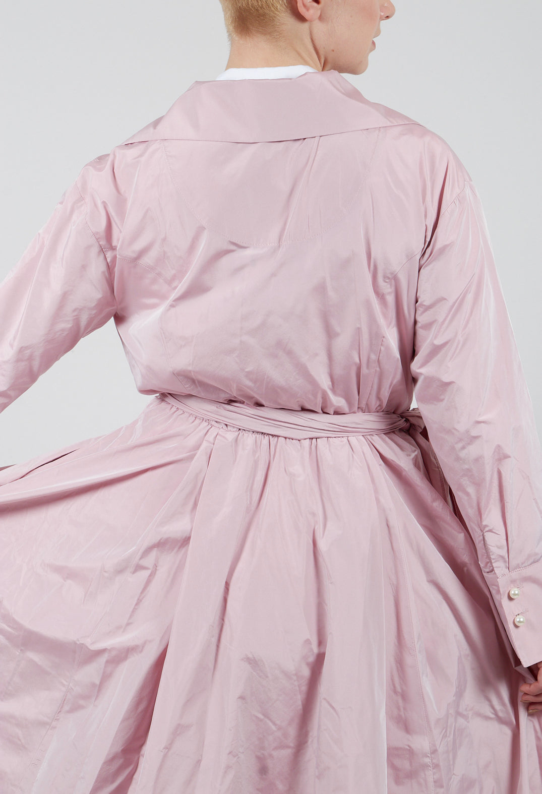 Wrap Dress in Pastel Pink