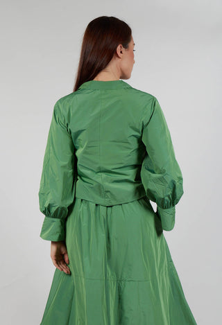 Wrap Over Top in Apple Green