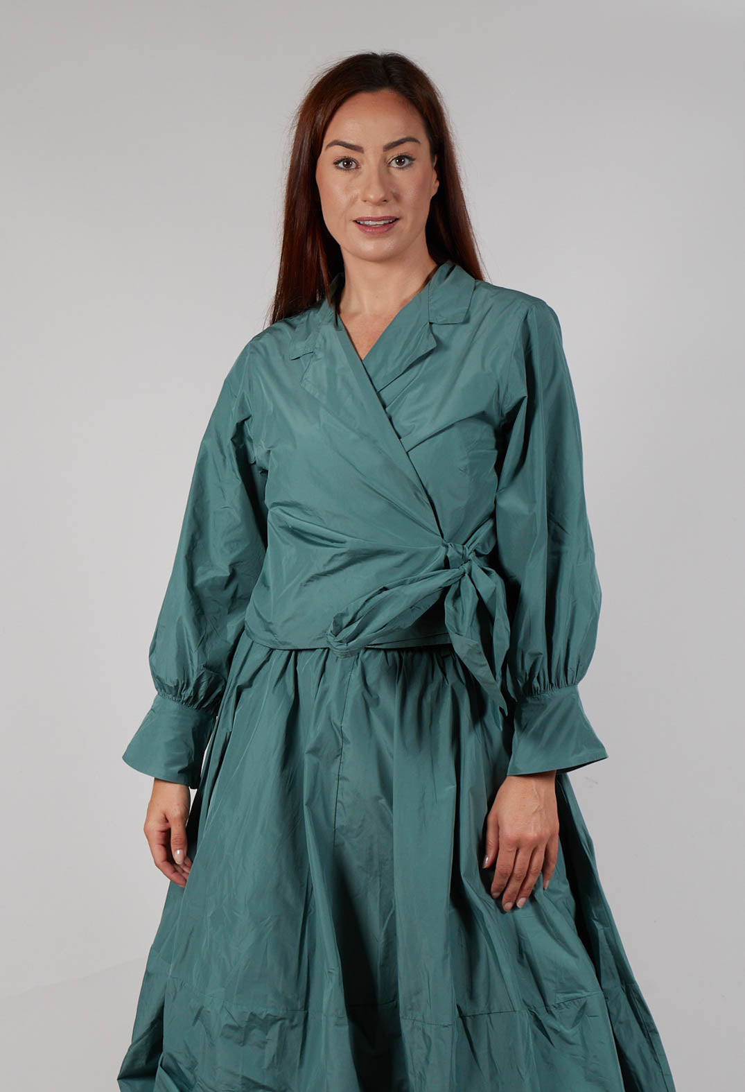 Wrap Over Top in Sage Green