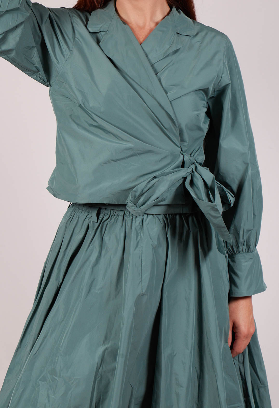 Wrap Over Top in Sage Green