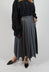 Wrap Pleated Skirt in Dark Grey