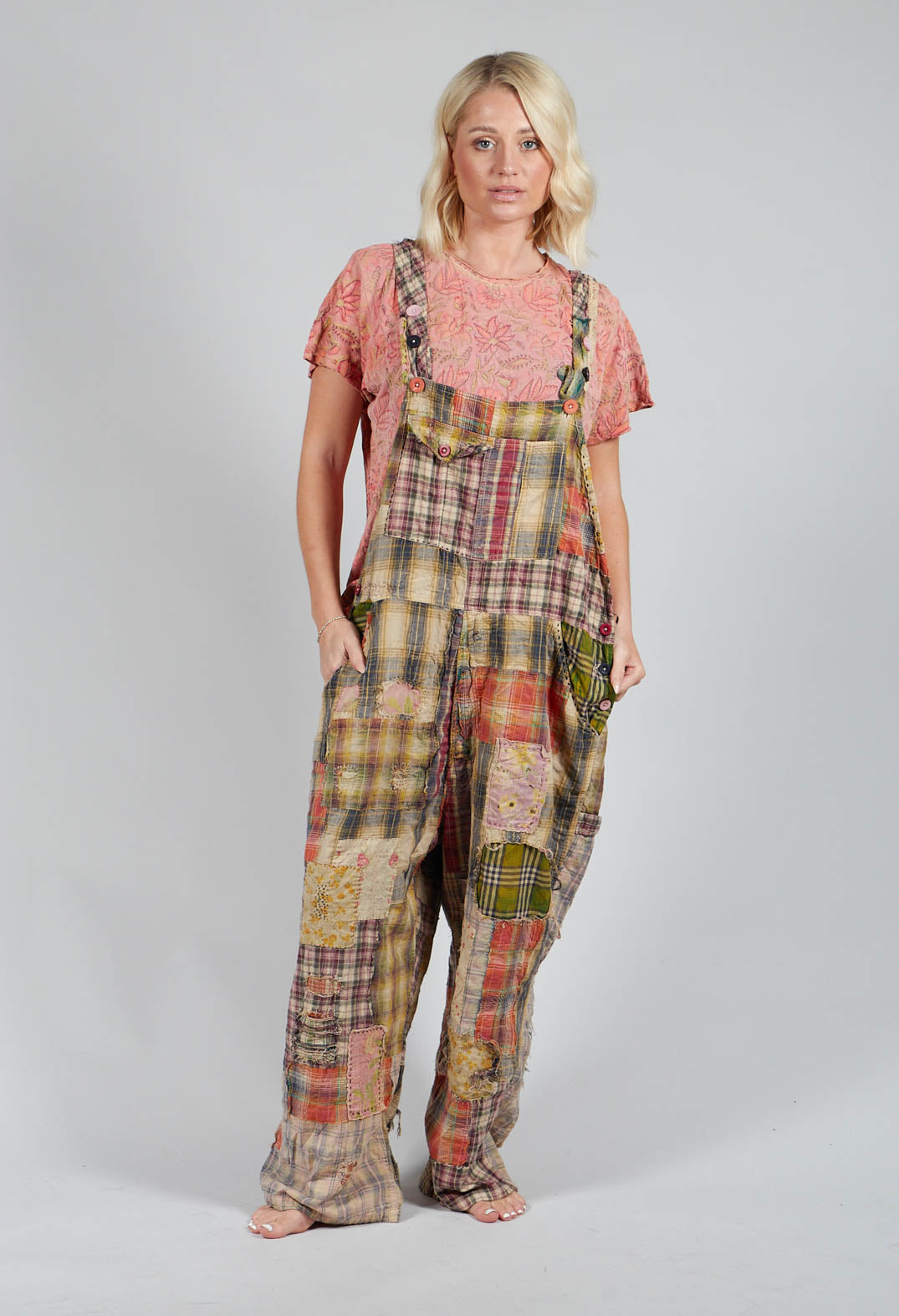 Patchwork overalls store