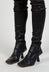 Yuko Kitten Heel Boot in Nero