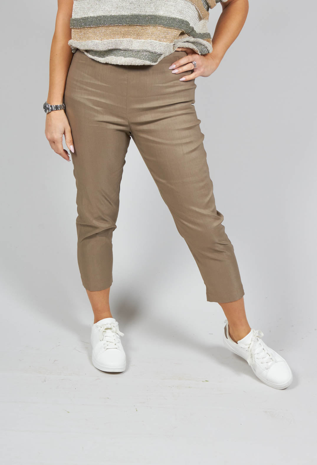 Cropped Jersey Pants - Black | Boden US