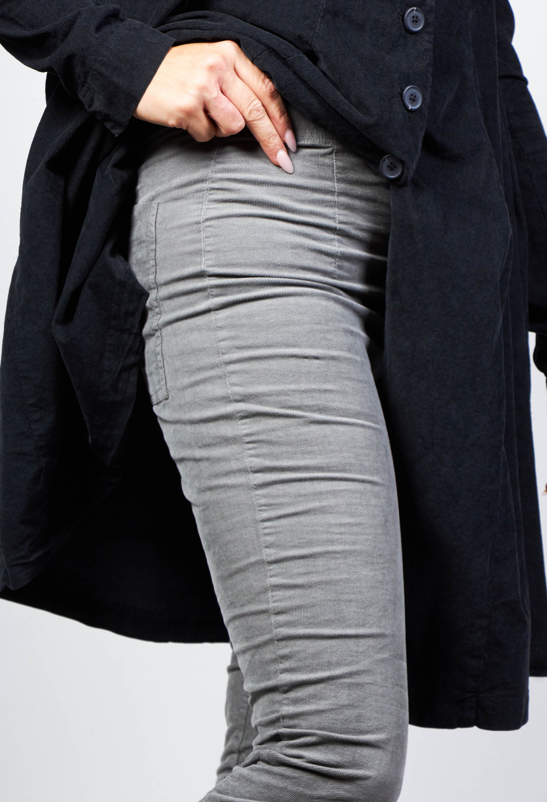 Skinny Fit Trousers in Grey
